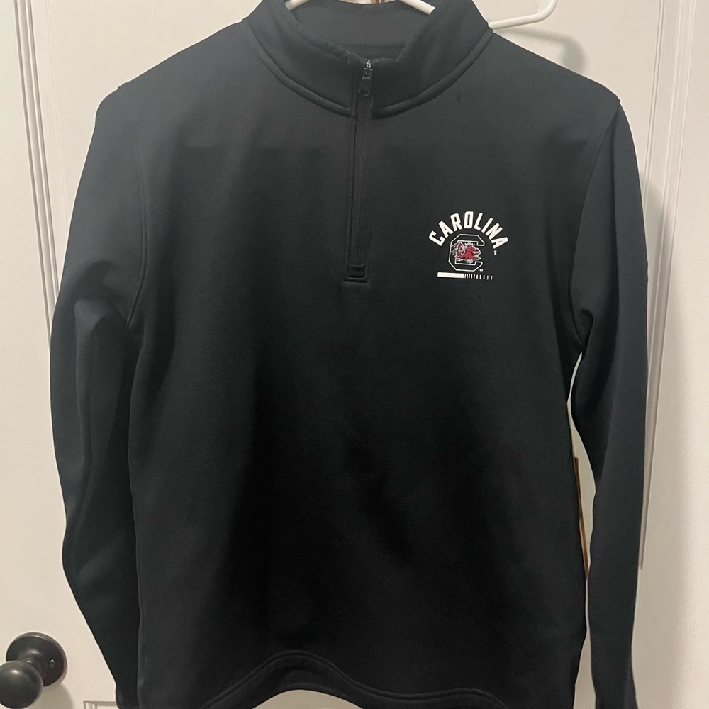 Under Armour Black Kids Quarter-Zip Sweater USC Gamecocks black Youth Large